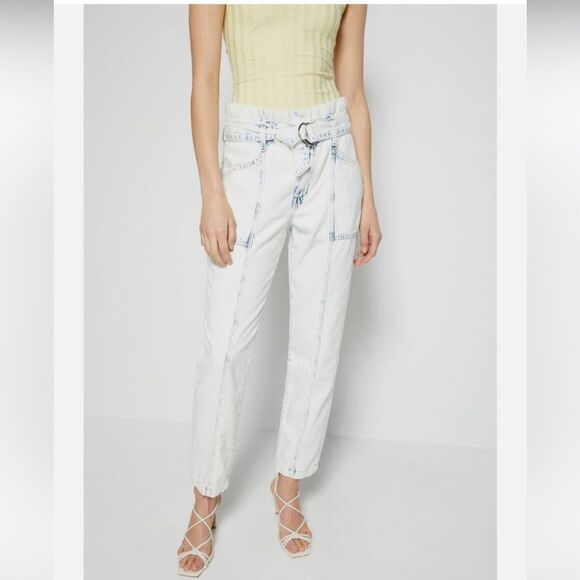 Jonathan  Simkhai acid wash Jeans with High-Waisted Fit, size 25 - Picture 1 of 16